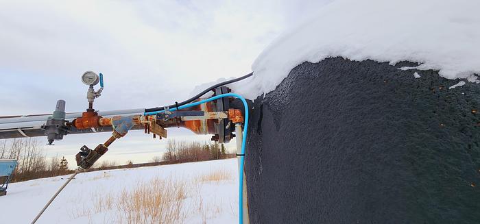 Used 100 BBL Double Wall 14.9 PSI 84" x 15' Flare KO