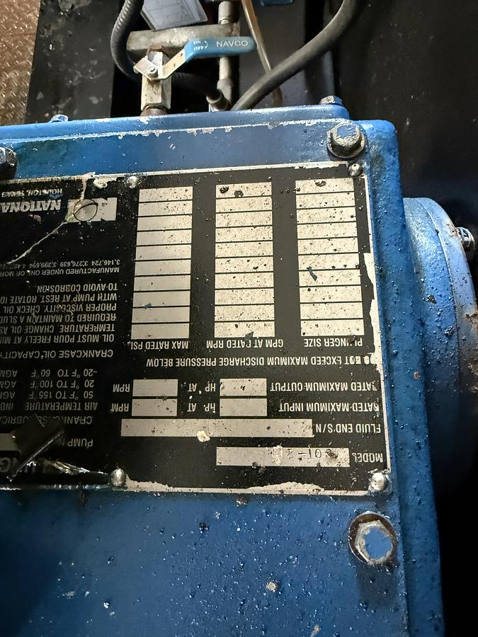 Used Dual T30-2L National Oilwell Triplex Pump Package