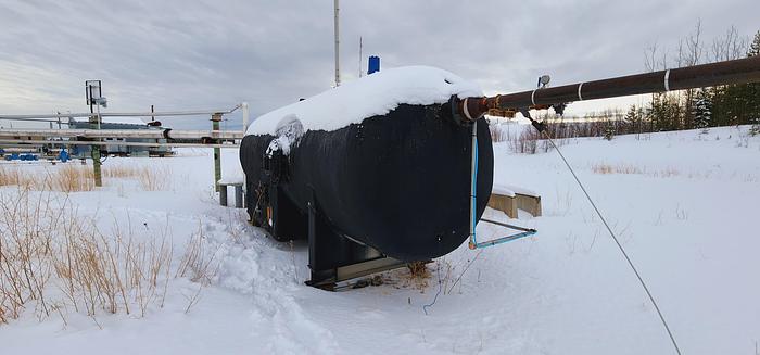 Used 100 BBL Double Wall 14.9 PSI 84" x 15' Flare KO