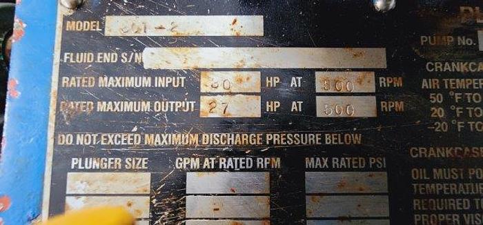 Used Triplex T30 pump package