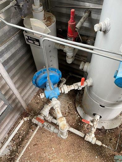 Used 16" 1440 PSI Vertical Separator Package w/Integral 100 Bbl Tank