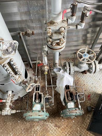 Used 16" 1440 PSI Vertical Separator Package w/Integral 100 Bbl Tank