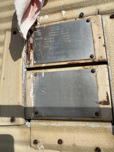 Used 8' x 30' Horizontal 75 PSI Sivalls Free Water Knock Out