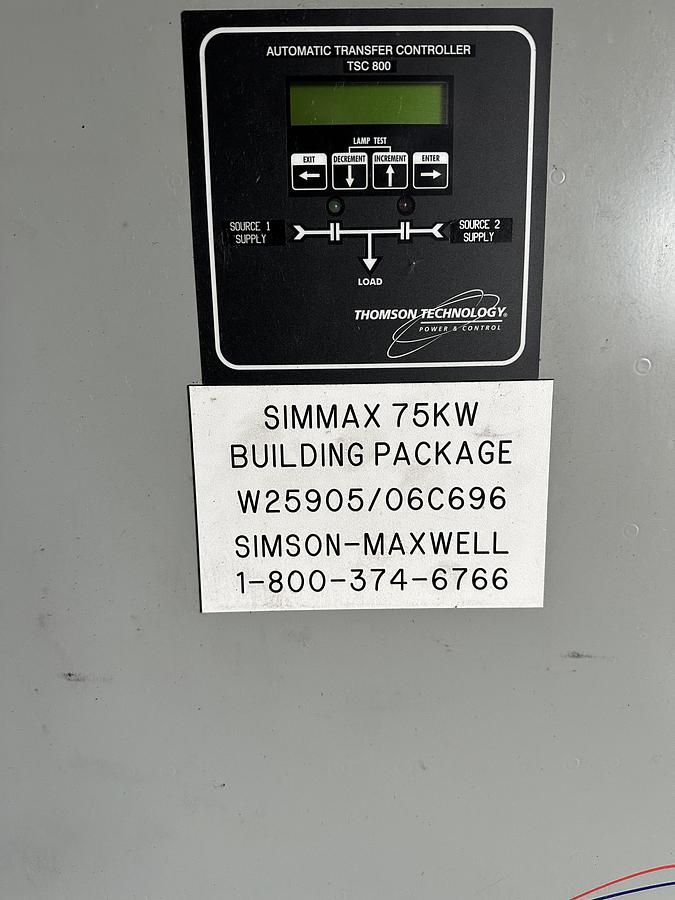 Used Dual 130 KW Katolight Generators with GM 8.1 L Natural Gas Engines