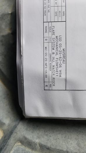 Used 100 BBL Double Wall 14.9 PSI 84" x 15' Flare KO