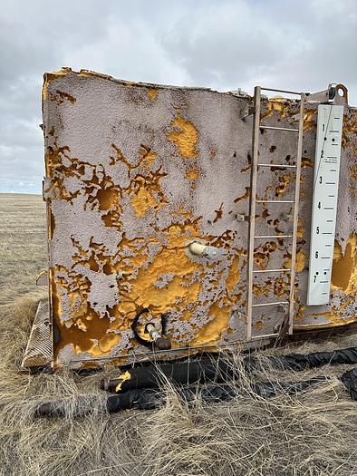 Used 50 Bbl Single Wall 8' D x 7" High Tank with Enclosure