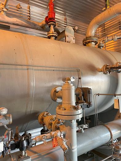 Used 60" x 24' 720 PSI Sour Horizontal 3 Phase Separator Package