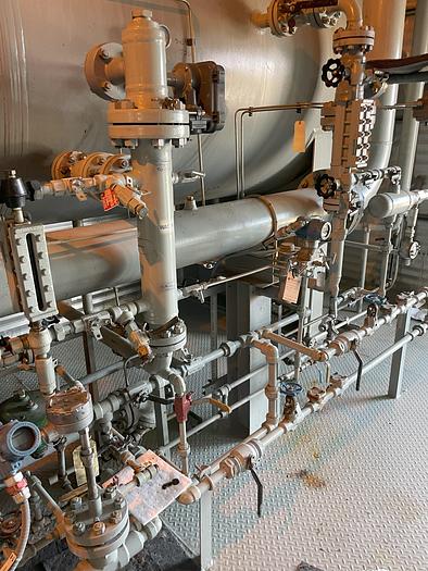 Used 60" x 24' 720 PSI Sour Horizontal 3 Phase Separator Package