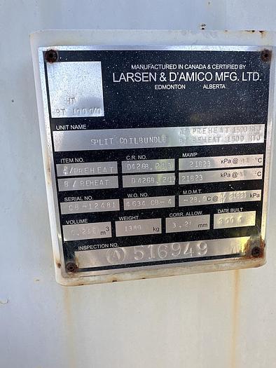 Used 1.5mmBTU Sour Line Heater