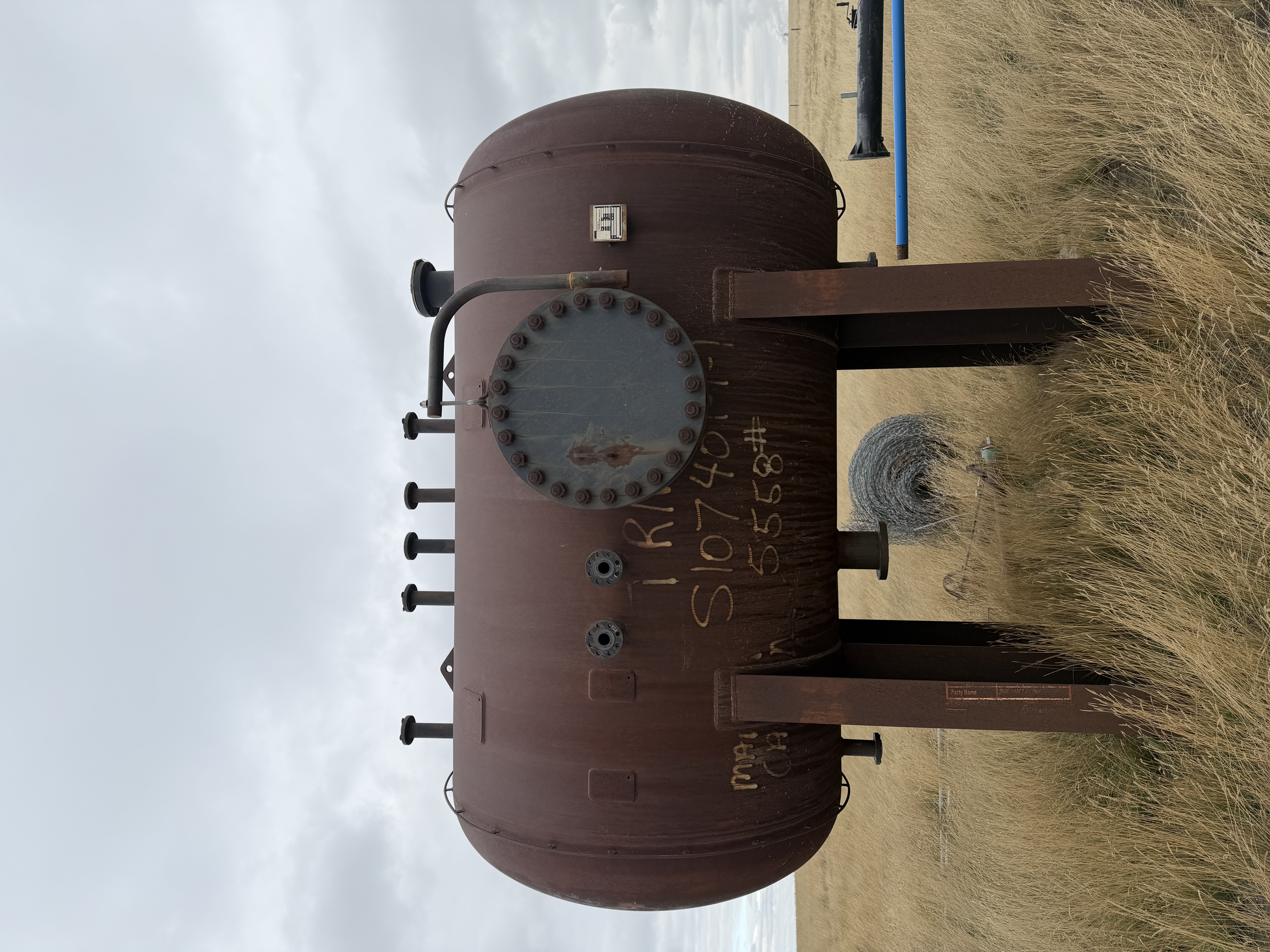 85 BBL 84" x 10' Horizontal 200 PSI Flare Knockout Vessel - 15776