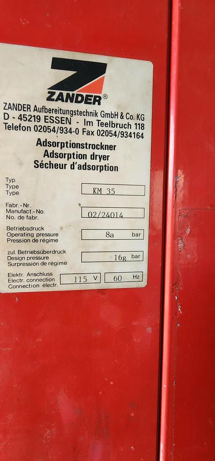 Used Dual Air/Instrument Air Compressor - 16013