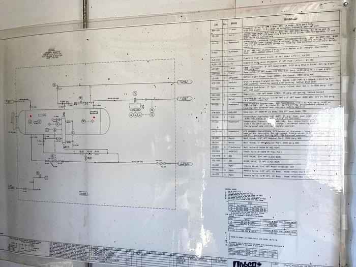 Used 42" x 12' 720 PSI Sweet Horizontal Separator Package