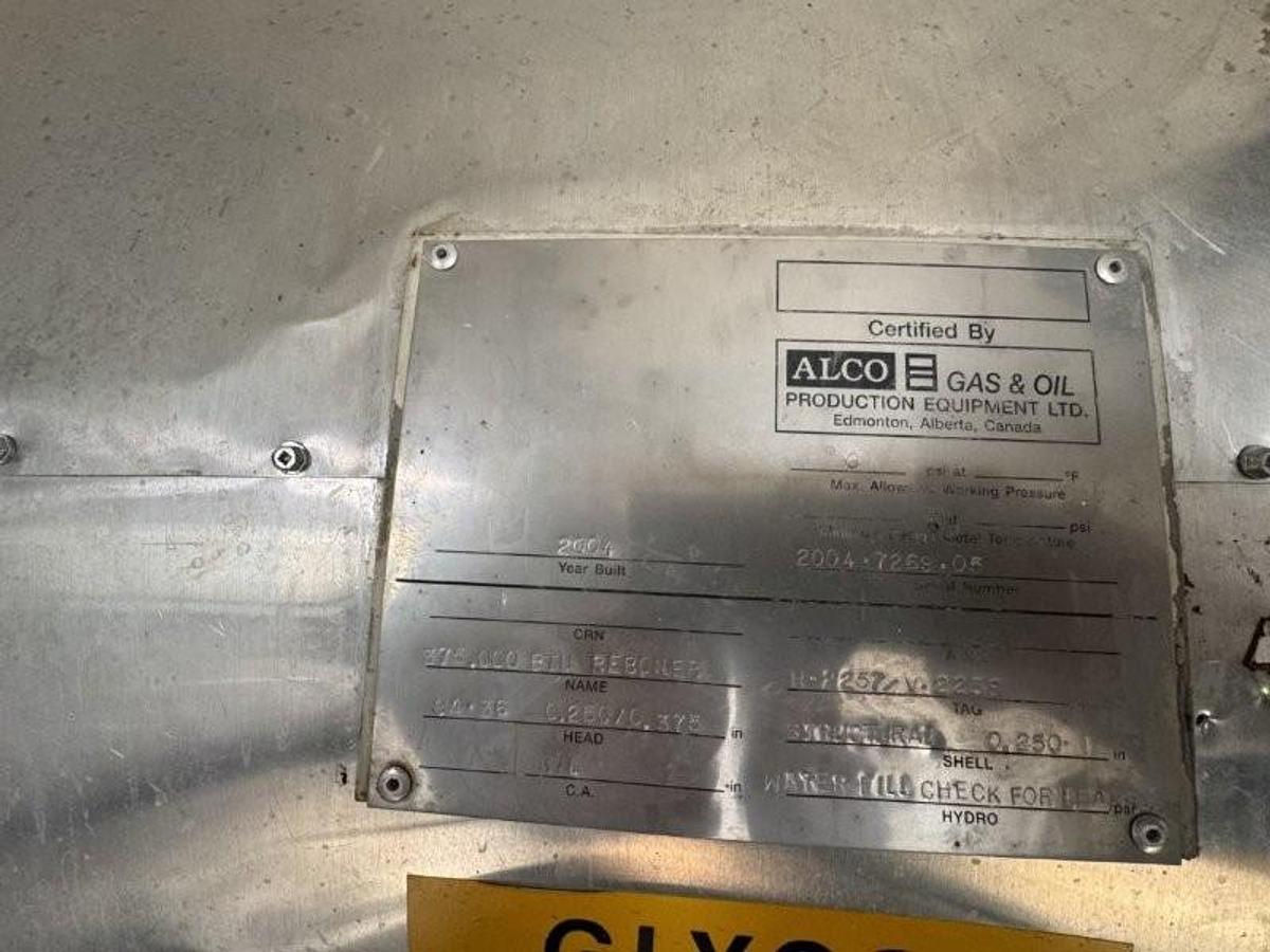 Used 24" 1415 PSI Sour 8 Tray Dehydrator