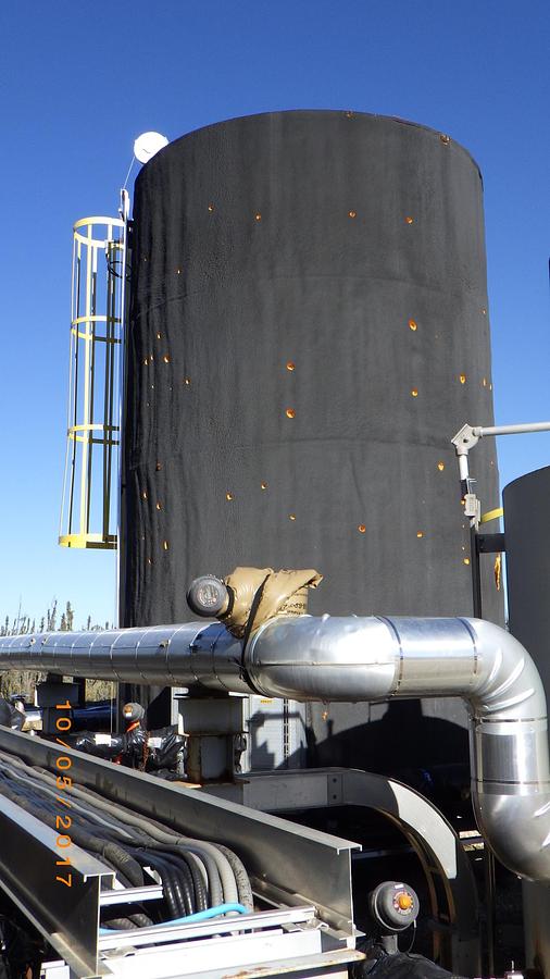 Used 400 BBL Double Wall Unskidded, EnviroVaullt Heated, Insulated & Internally Coated Tank