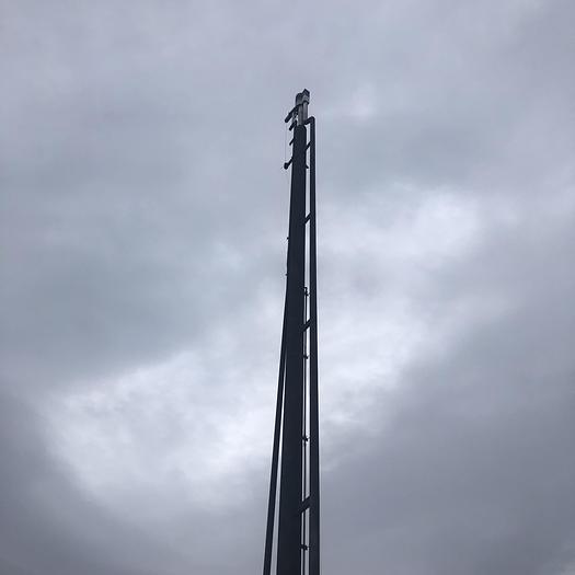 Used 8" x 4" x 40' Freestanding Dual Flare Stack