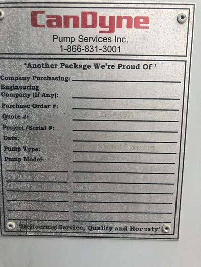 Used 15 HP Gardner Denver Triplex Pump 