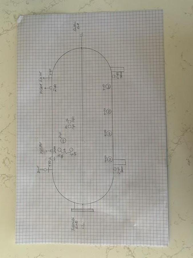 Used 8' x 25' Horizontal 50 PSI Smith Treater