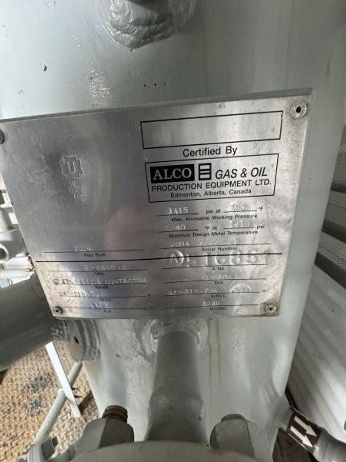 Used 24" 1415 PSI Sour 8 Tray Dehydrator