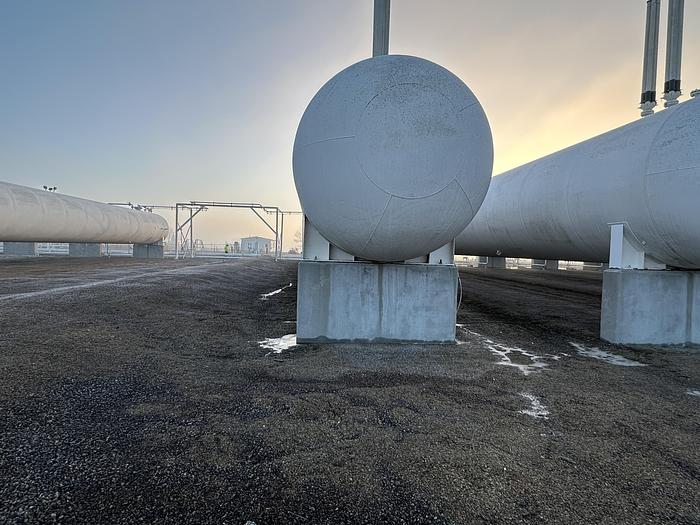 Used 90,000 Gallon 250 PSI Storage Bullet