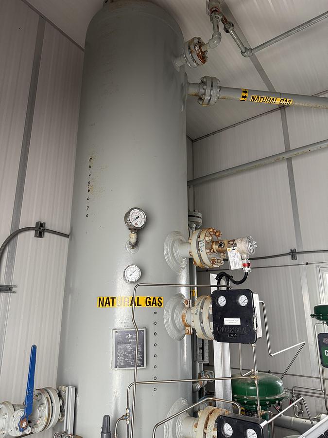 Used 30" 1440 PSI Vertical Sour Separator Package w/Integral 400 BBL Tank