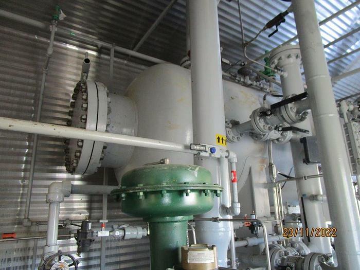 Used 54" x 16' 720 PSI Horizontal Sweet Separator c/w Blow Case