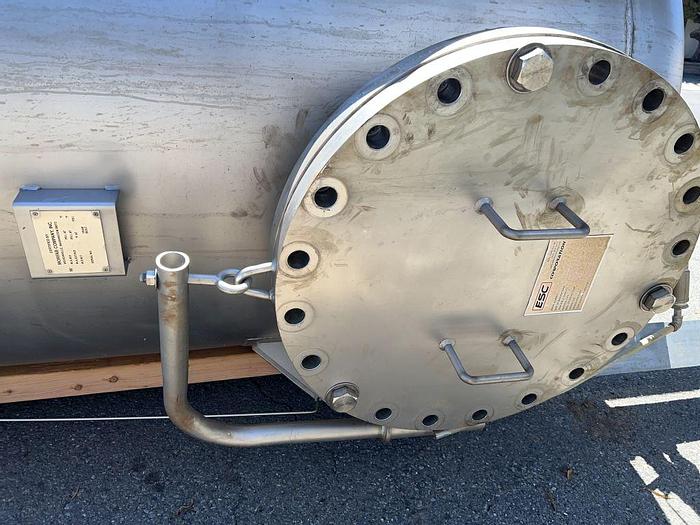 Used Tank, 950 Gallon, Stainless Steel, 55 PSI, DT/DB, Morfab, ASME #S744617