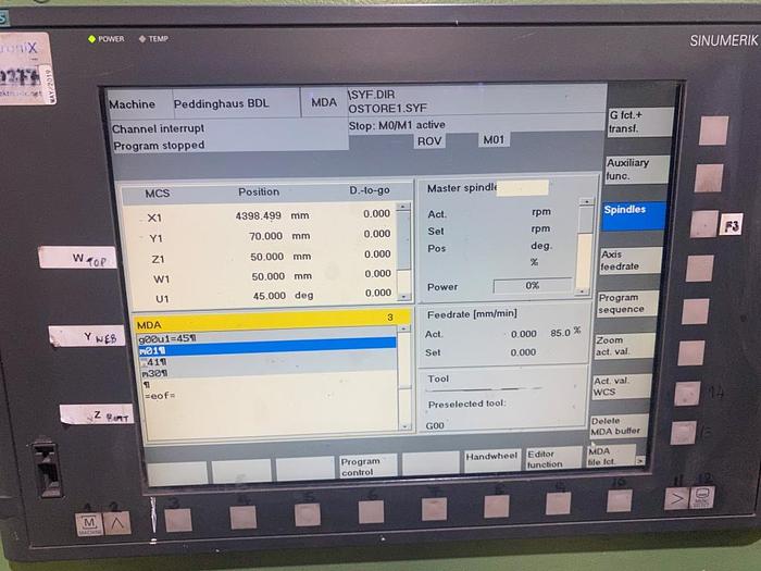 Used 2001 Peddinghaus BDL760/3 with Meba 400DG-700 Saw/Drill Line