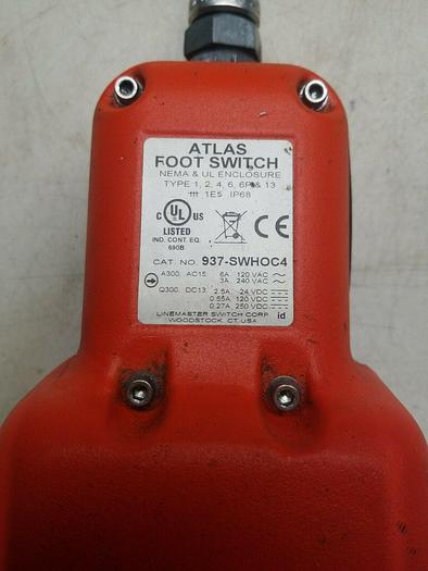 Used Atlas 937-SWH0C4 Foot Pedal Switch