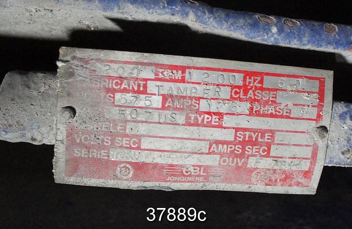 Used Voith VS20 Pressure Screen with 200 HP Motor #37889