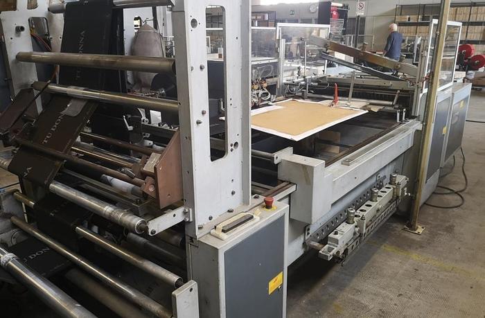 Used 1998 De Benardi 80G -SH for the production of film soft loop handles bags