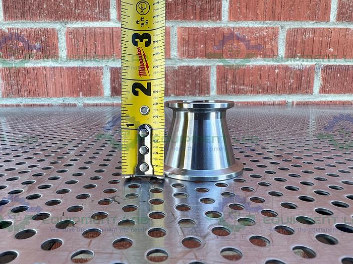 Used Stainless Steel  KF 40 to KF 50 Vacuum Reducer