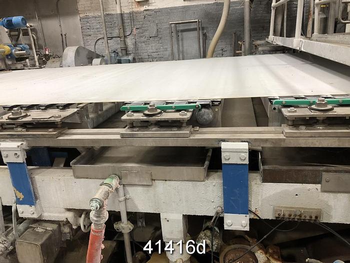 Used Fourdrinier Table, 112" Wire Width, 331 Length #41416