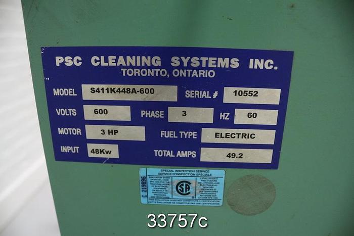 Used PSC Cleaning Systems S411K448A-600 Pressure Washer #33757