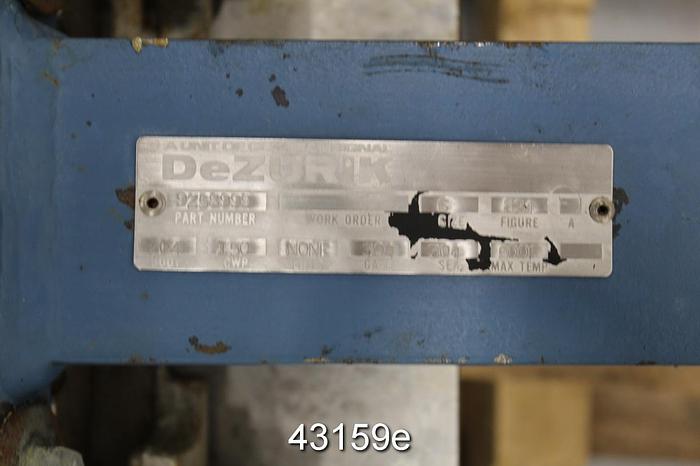 Used Dezurik 6" Hand Operated Knife Gate Valve #43159