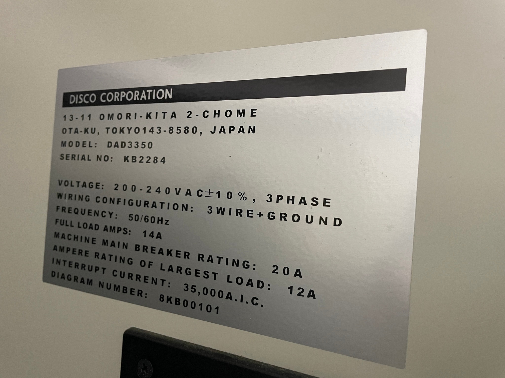 Used Disco DAD3350