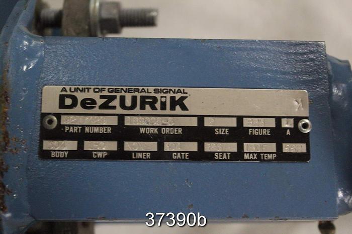 Unused Dezurik 2" Hand Operated Knife Gate Valve, 9217429, Unused #37390
