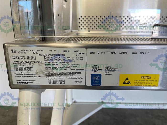 Used Thermo Electron  1284 Forma Class II, A2 4Ft Biological Safety Cabinet w/ Stand