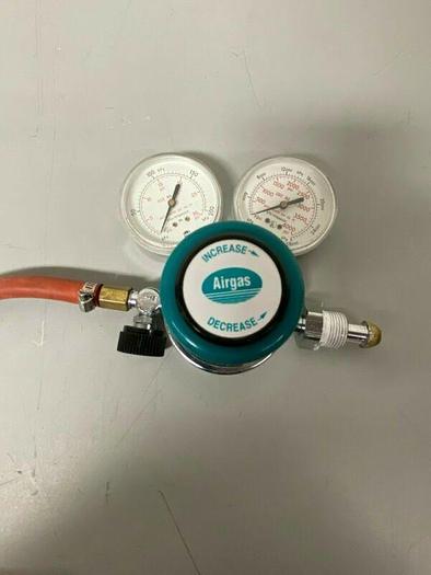 Used Airgas 100-1-580-V General Purpose Compressed Gas Regulator Max Inlet 3000 PSIG