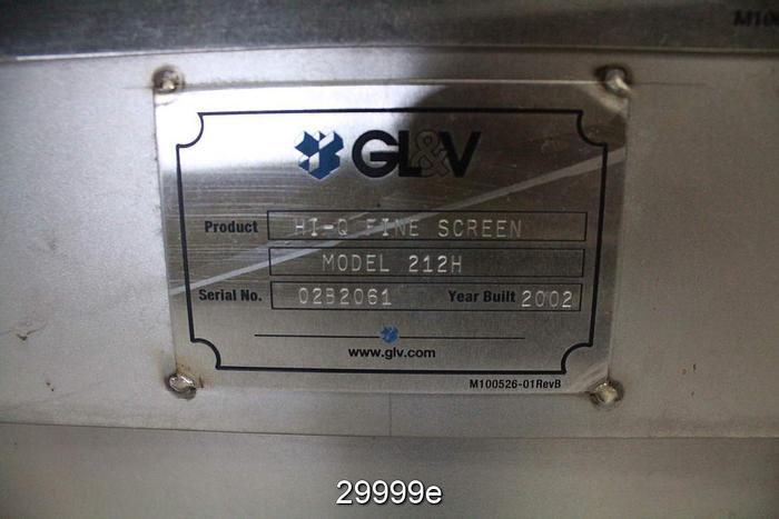 Used GL&V 212-H HI-Q Fine Screen #29999