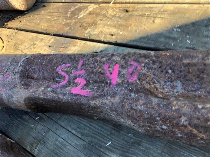 Used 5-1/2" x 40" Chisel Style Drill Bit