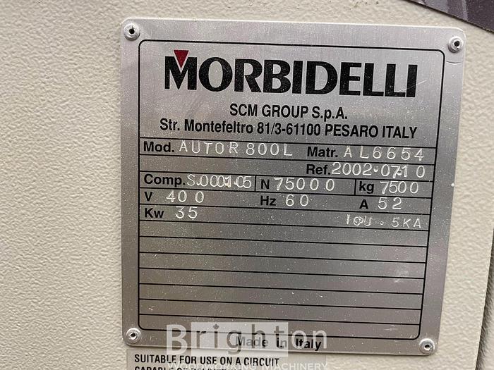 Used 2002 Morbidelli AUTHOR 800 L Used 3-axis CNC Boring & Routing Center #BBM2364