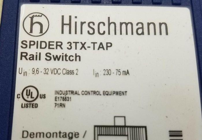 Used Hischmann Spider 3TX-TAP Rail Switch
