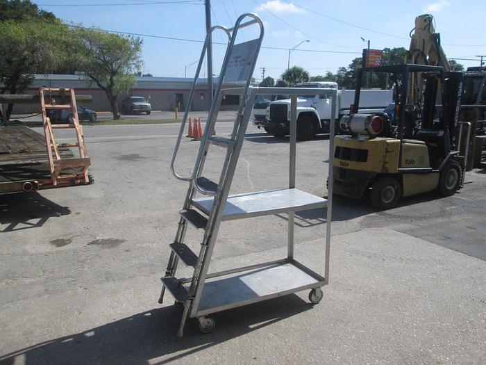Used Rol-Away 5 Step Ladder Cart