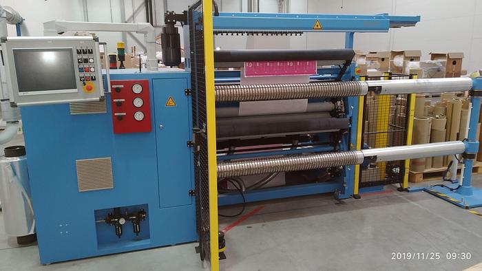 Used 57" KAMPF STARSLIT DUPLEX SLITTER REWINDER MFG. 2017