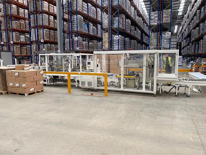 Used 2016 LINKX Complete carton / box forming, packing, sealing / gluing system