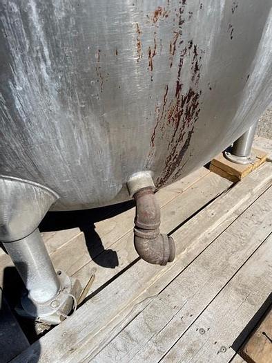 Used 500 Gallon Hamilton Stainless Steel Jacketed Mix Kettle