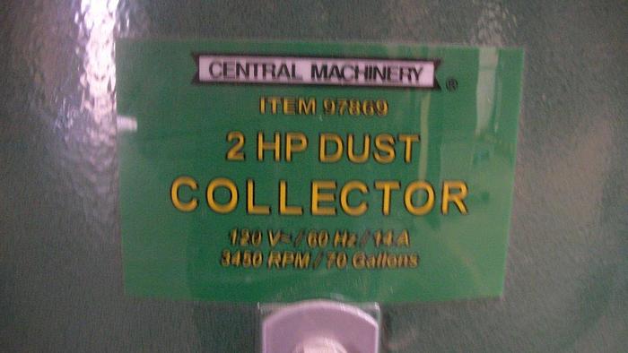 Used Dust Collector, Baghouse, Central, 2 HP (2) #S741011