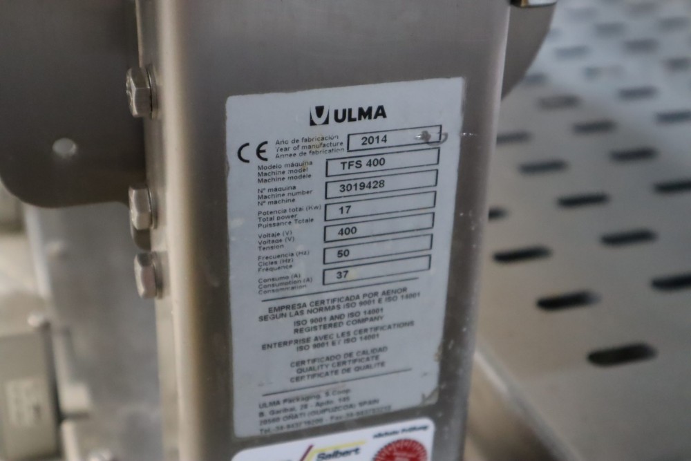 Used Ulma TFS400 thermoformer