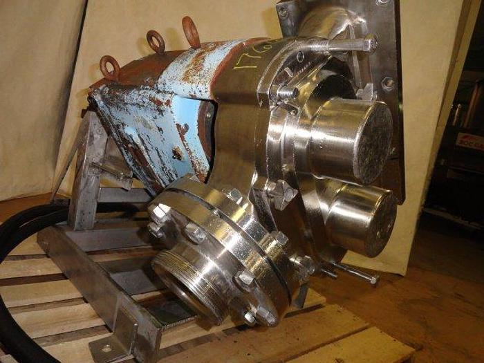 Used Waukesha/Cherry Burrell Positive Displacement Pump, Size 324, 6" in and out