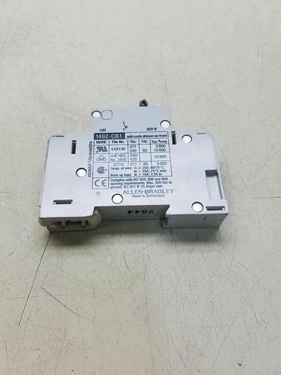 Used Allen Bradley 1492-CB1 G010 1P 1A 277V Ser B Circuit Breaker